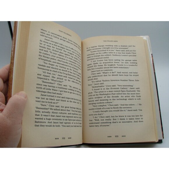 The Fallen Man by Tony Hillerman Jack Design & Illustration 1996 Hardcover Book - Picture 11 of 11